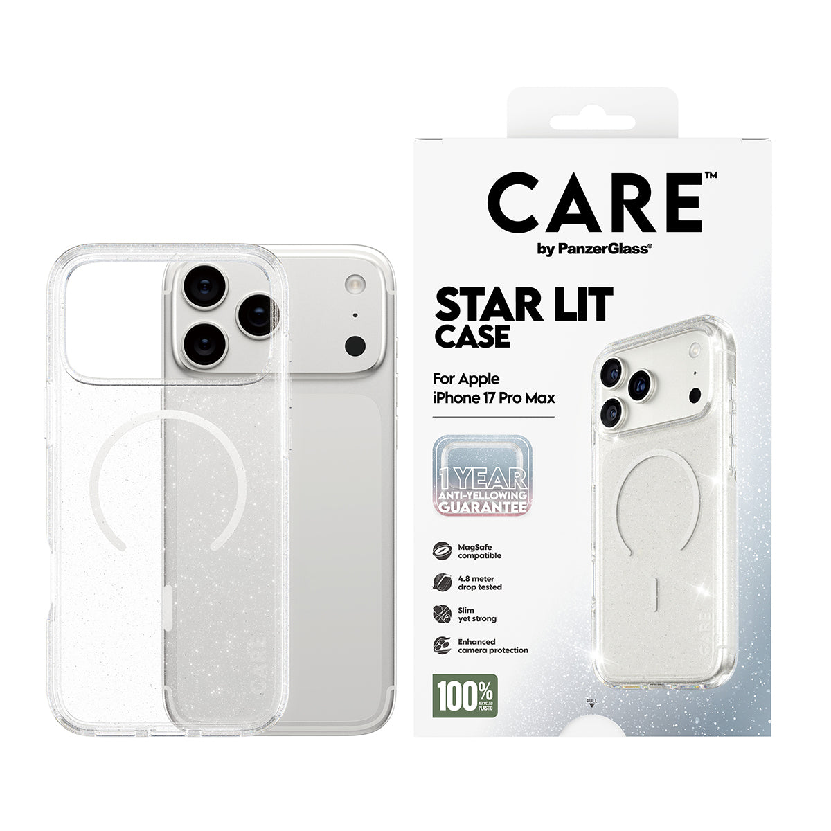 PanzerGlass Backcover – für Apple iPhone 17 Pro Max – transparent