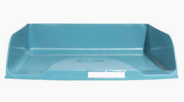 Exacompta Skandi – Briefkorb-Set für A4+, Kunststoff, Blau, 6er-Set, 346 × 65 × 255 mm