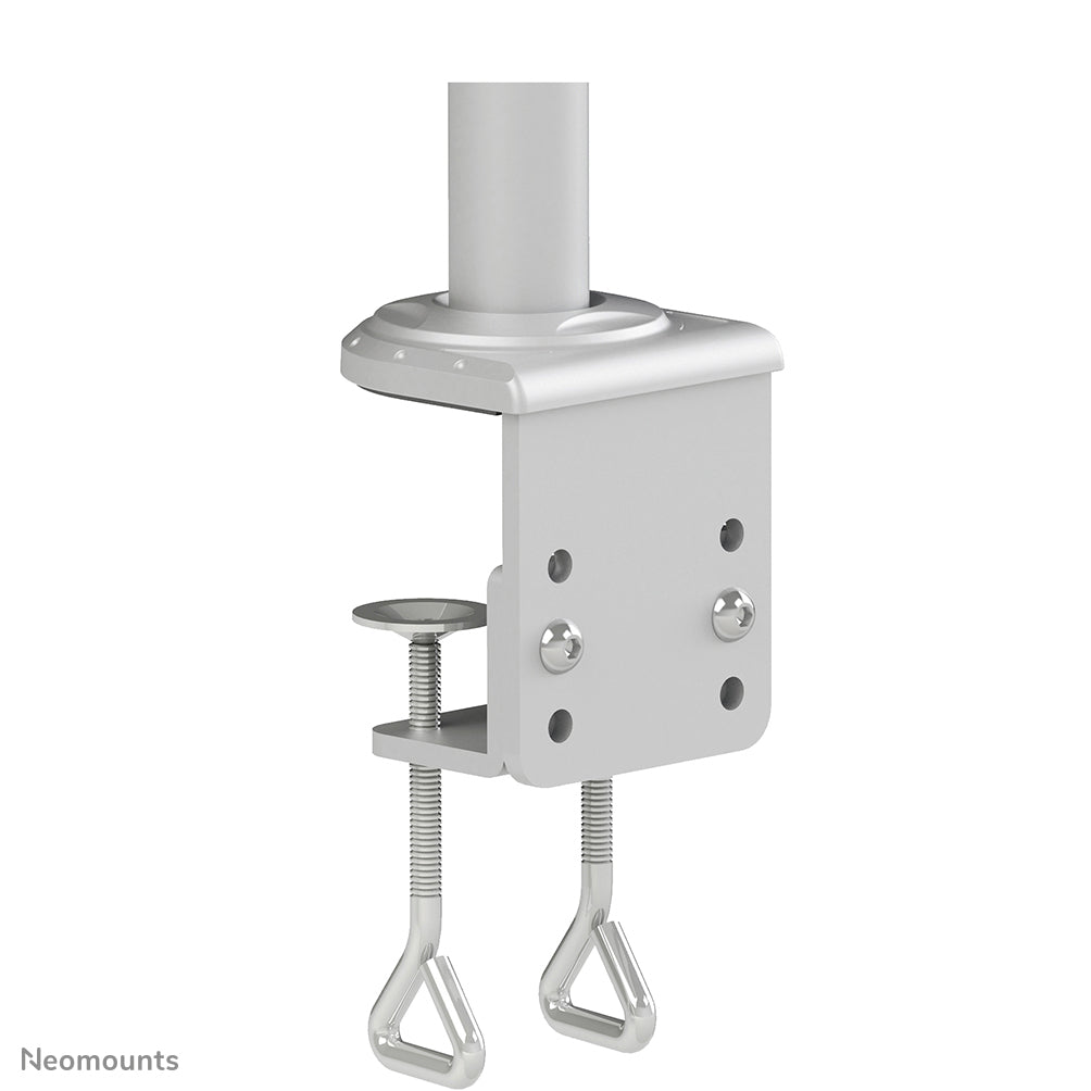 Neomounts FPMA-D935D – Tischhalterung, Dual, Tischklemme, bis 27", VESA 75 × 75 mm, 12 kg, neigbar, silber