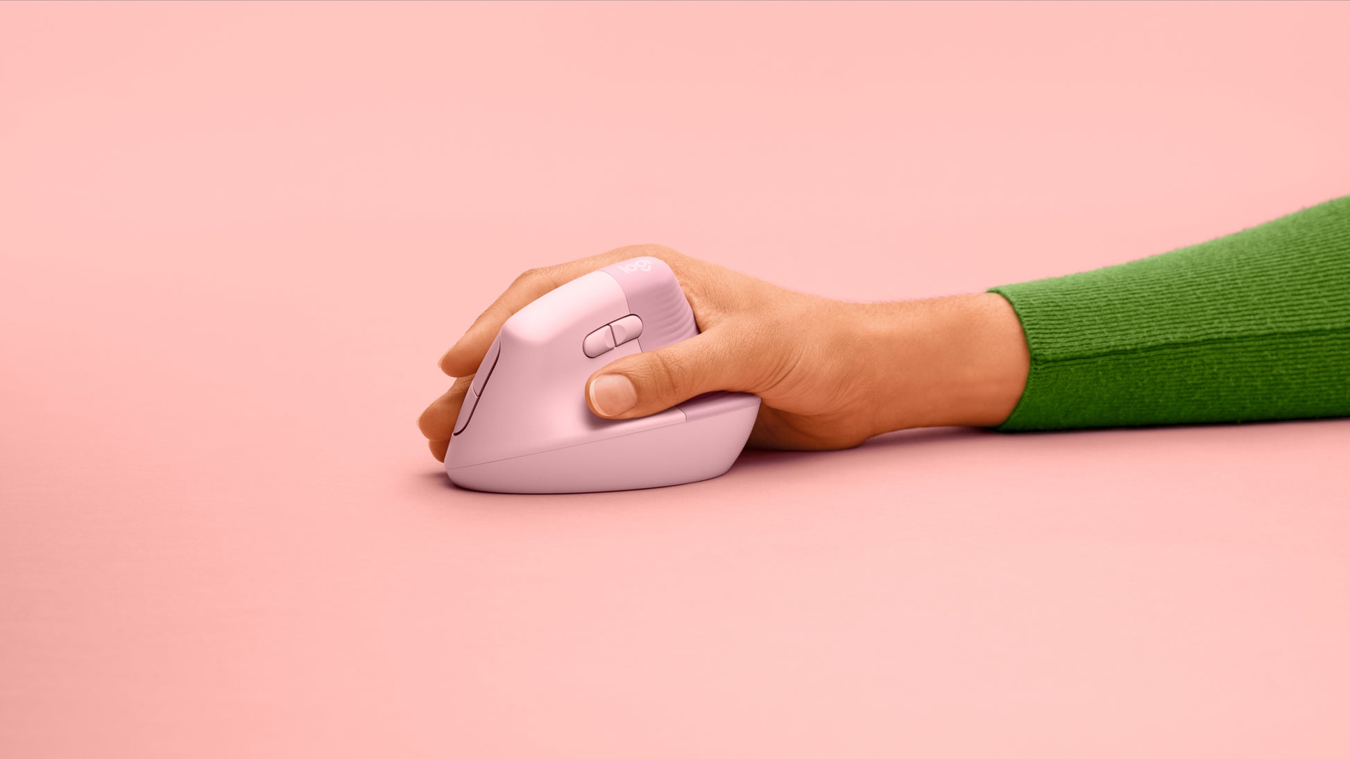 Logitech Lift Rose/Dark Rose (EMEA) Ergonomische Maus