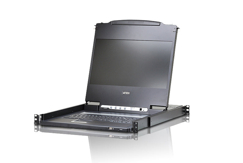ATEN CL6700MW – KVM Konsole – 19" Rack, 1U, 17,3" Full HD (1920×1080), Schwarz