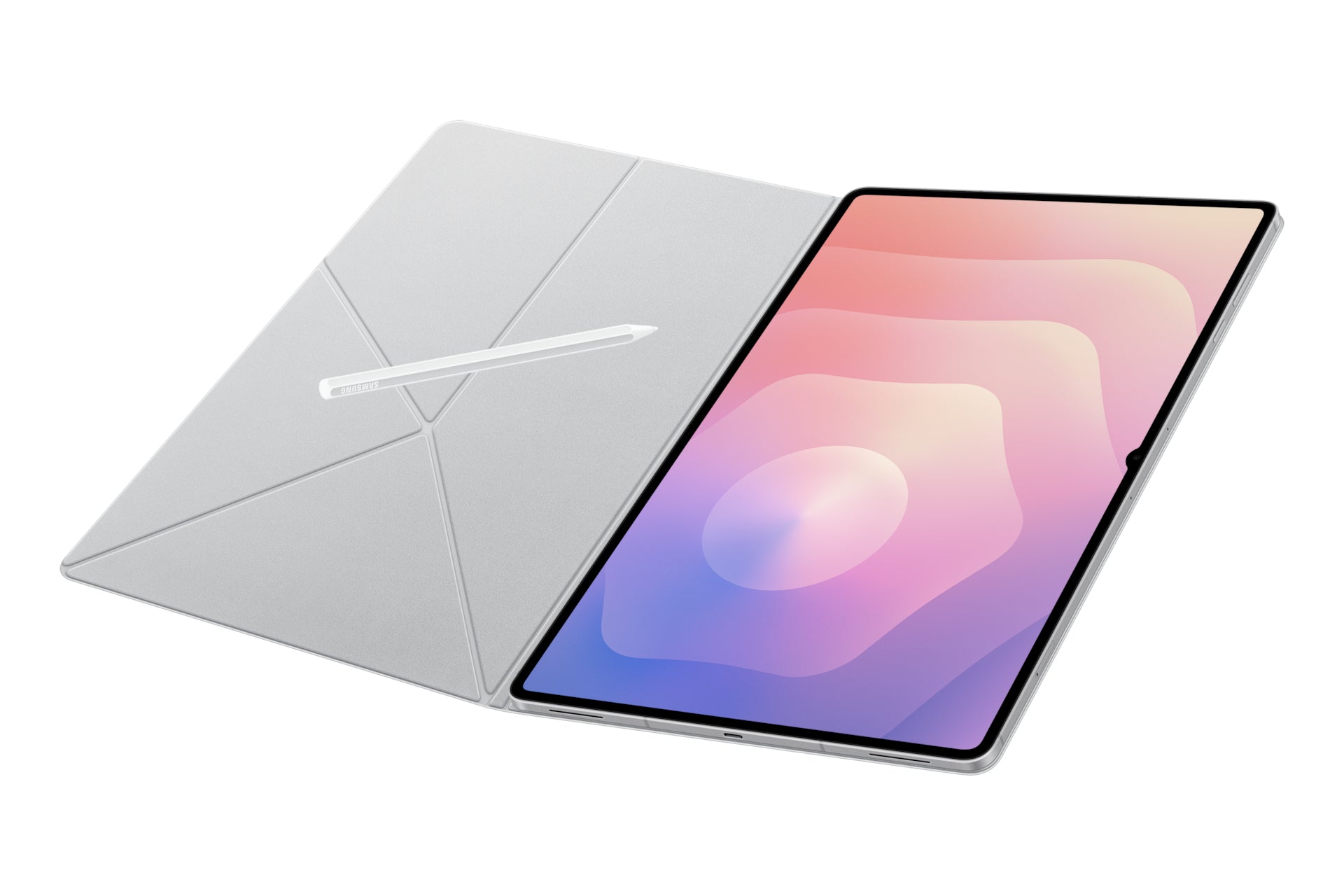 Samsung Tab Smart Book Cover Notebook-Schutzhülle – für Galaxy Tab S11 Ultra, 14,6", Kunststoff, Weiss