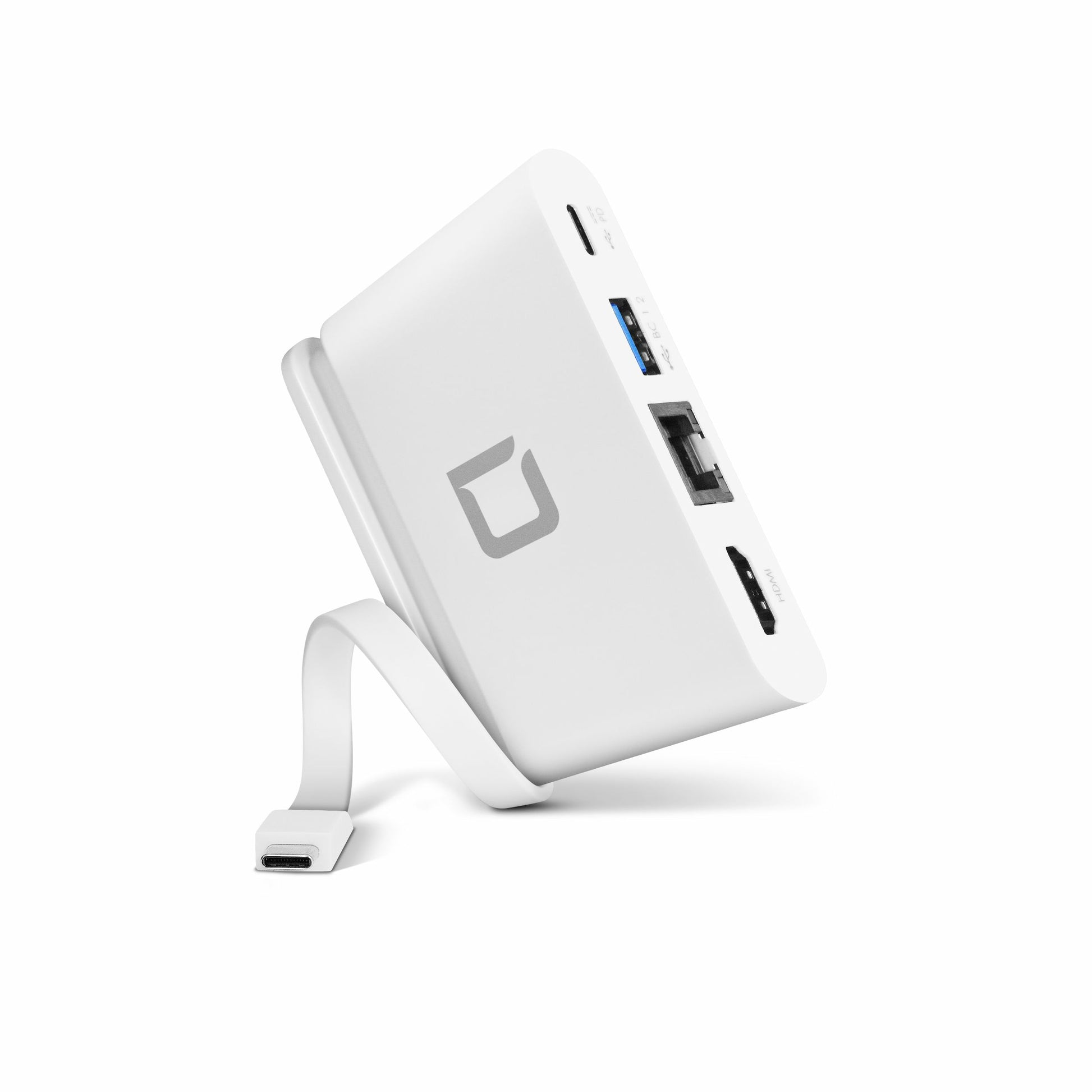 DICOTA D31730 Multiport-Adapter – USB-C, HDMI, 1× USB-A, 100 W PD, GbE
