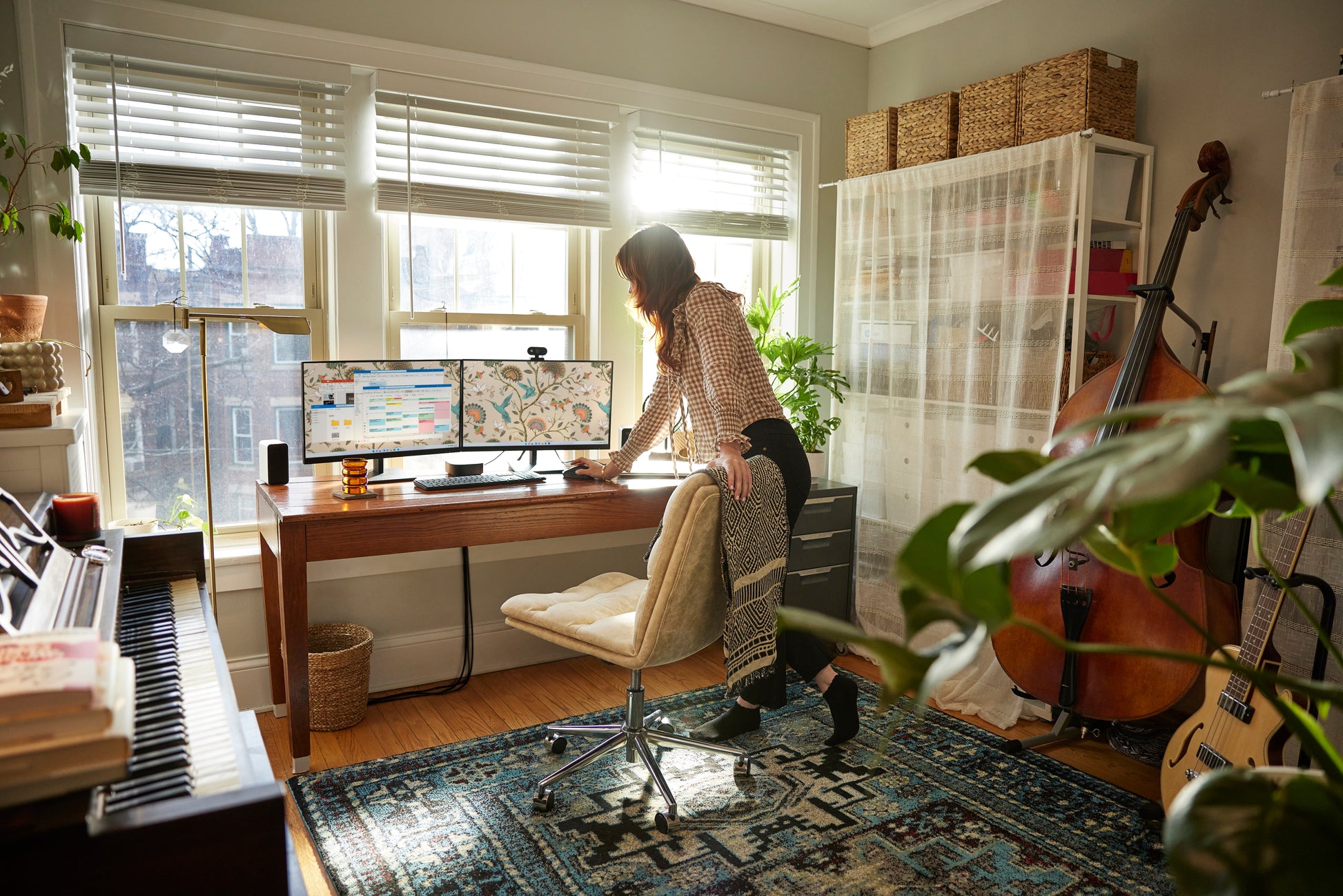 HP P24h G5 – Monitor, 23,8", 1920 × 1080 (Full HD), IPS, 75 Hz, 250 cd/m², VESA 100 × 100, Schwarz