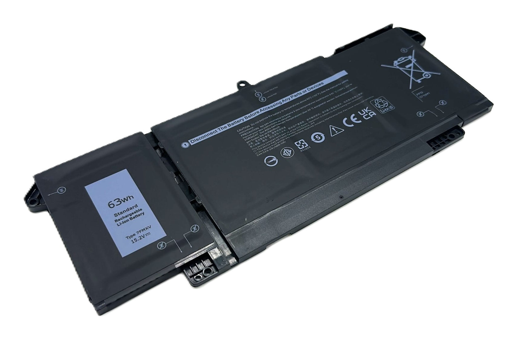 Vistaport Notebook-Akku – für Dell Latitude 5320/7320/7420/7520 – 63 Wh, 15,2 V – Schwarz