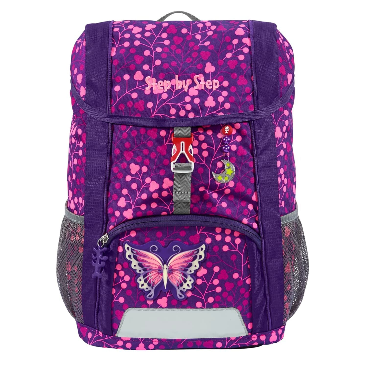 Step by Step Kindergartenrucksack-Set KID SHINE – 3-teilig – Butterfly Night Ina – mit Leuchteffekt
