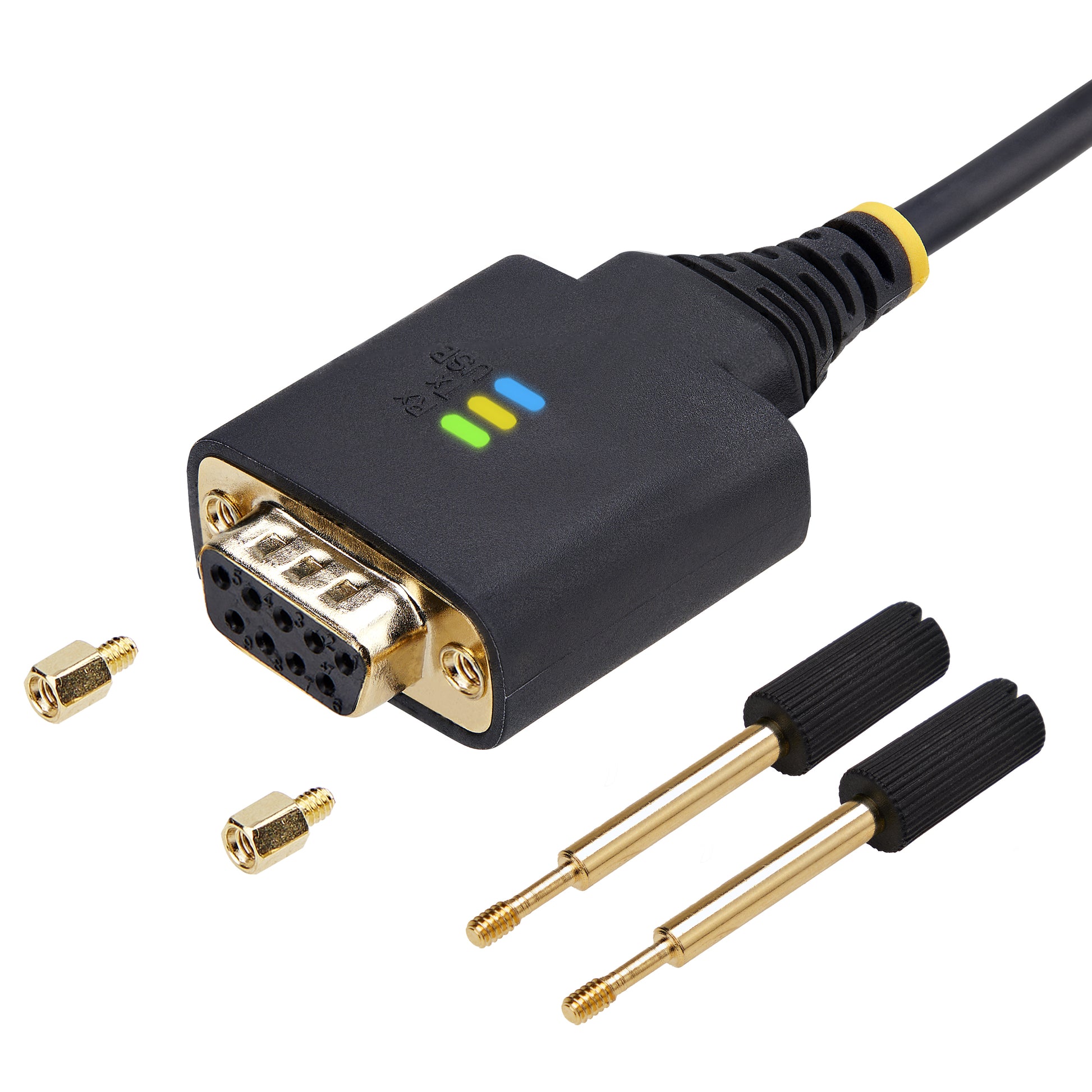 StarTech.com USB-A zu RS-232 (DB-9) Adapter – FTDI, 921,6 Kbit/s, 2 m, für Windows/macOS/Linux – Schwarz