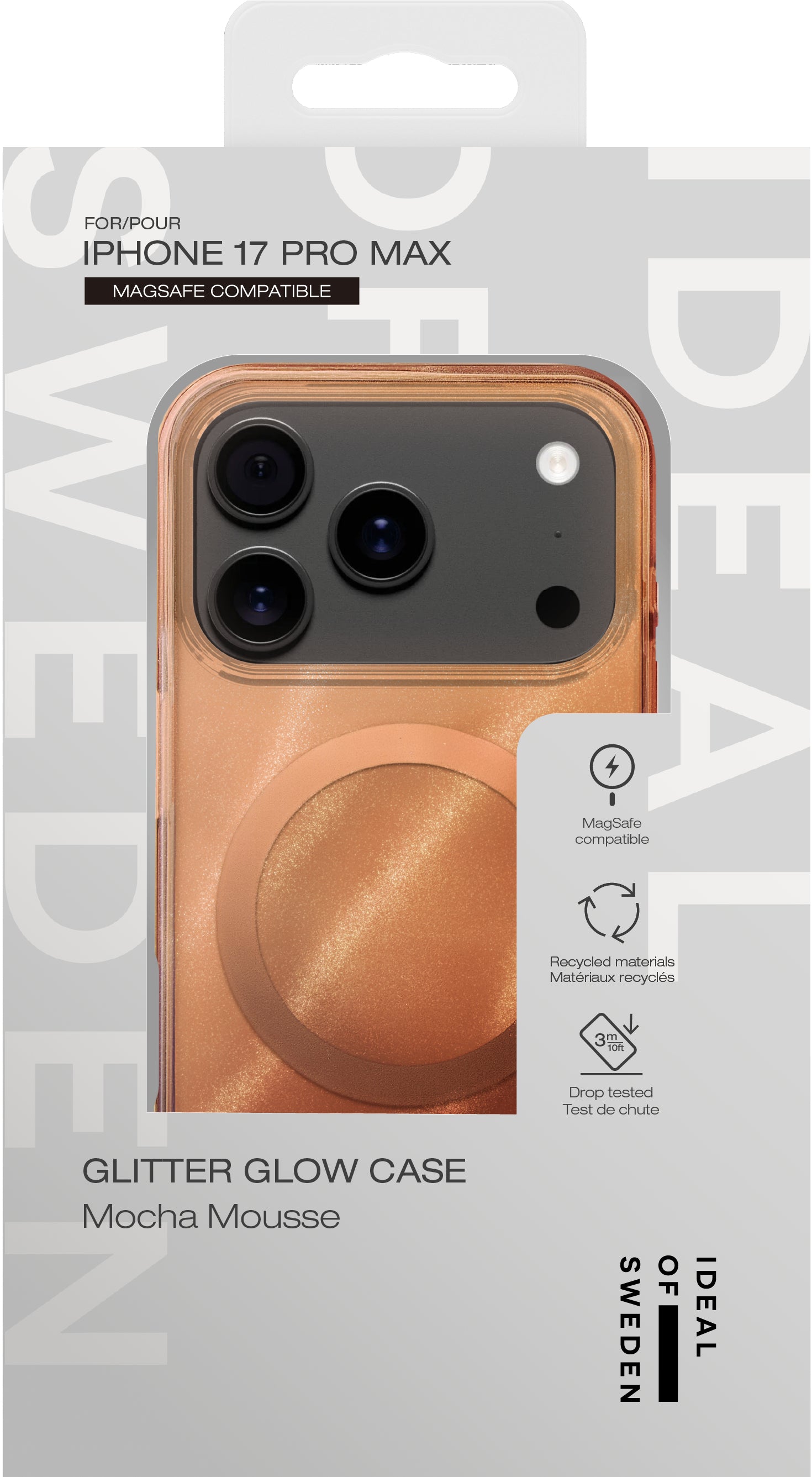 iDeal of Sweden Backcover – für Apple iPhone 17 Pro Max – Mocha Mousse – TPU/PC, MagSafe-kompatibel