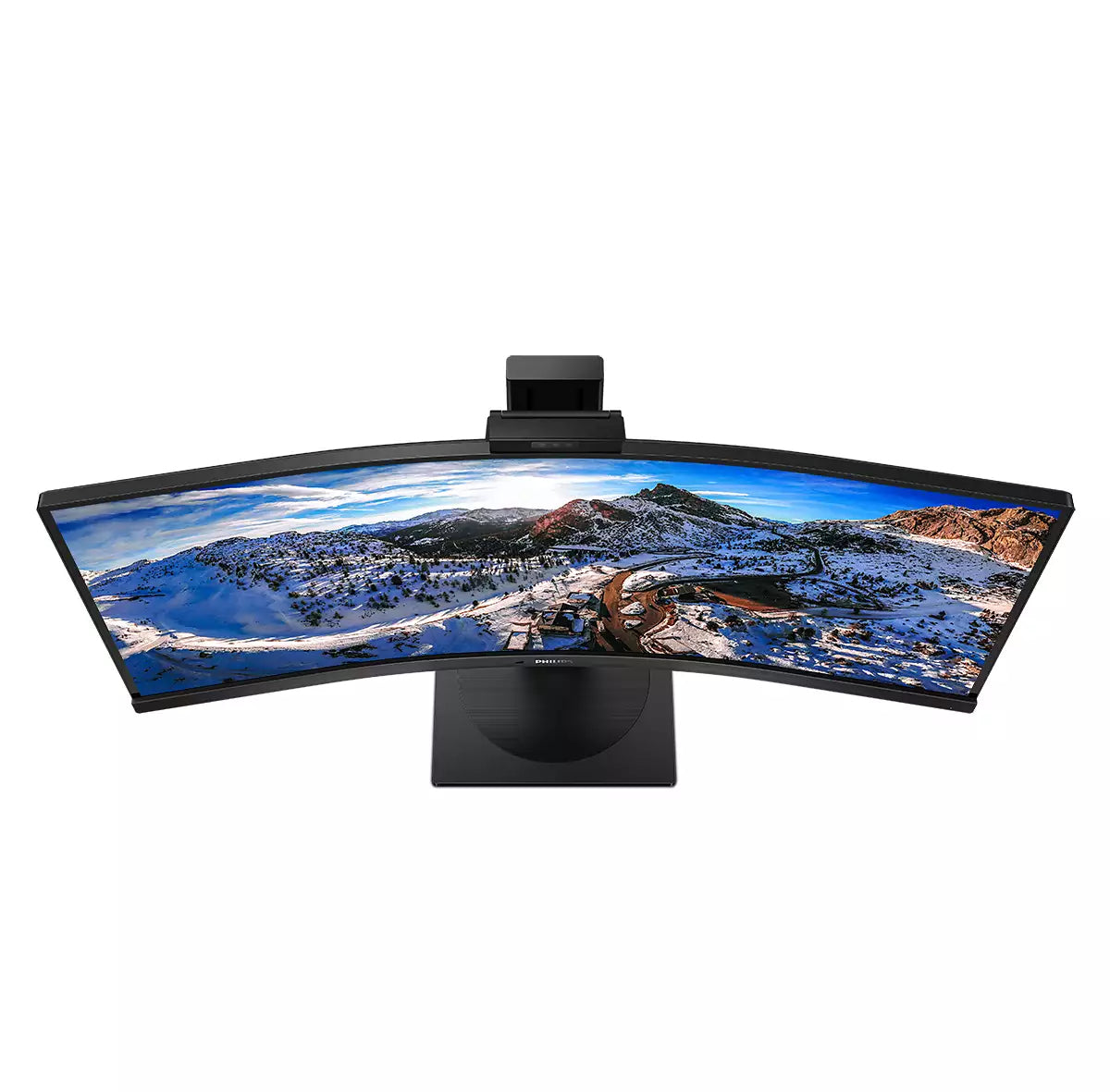 Philips 346P1CRH – Monitor, 34", 100 Hz, 500 cd/m², USB-C, Daisy Chain, KVM, Webcam, VESA 100 × 100, Schwarz