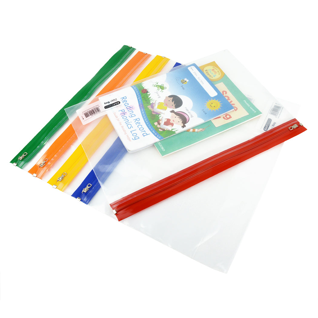 Rapesco Reissverschlusstasche A4+ – Polypropylen (PP), Transparent – 1er-Pack
