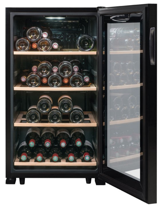 La Sommelière Weinkühlschrank LS52BLACK – 128 l, 220/240 V, Kompressor, Energieeffizienzklasse F