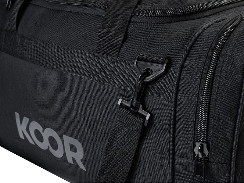 KOOR Sporttasche – 55 l, Polyester, Schwarz, 52 × 36 × 33 cm