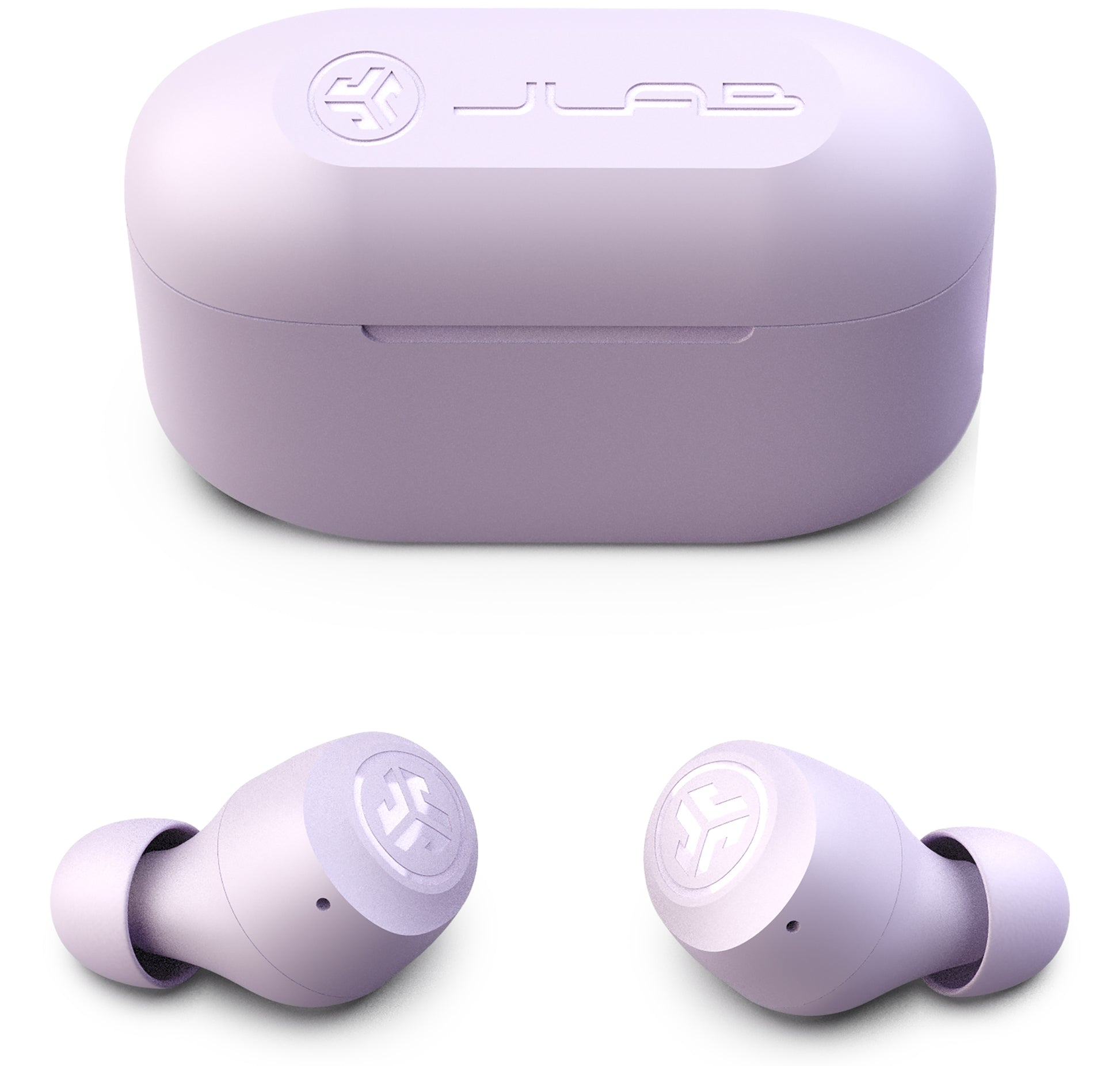 JLab Go Pop+ TWS In-Ear – mit Ladecase, Violett, BT 5.1