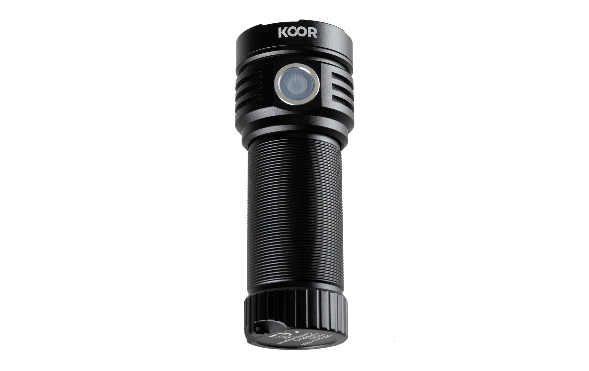 KOOR Taschenlampe F01240 – 3300 lm, 220 m, USB, 3700 mAh, 3-Stufen – Schwarz