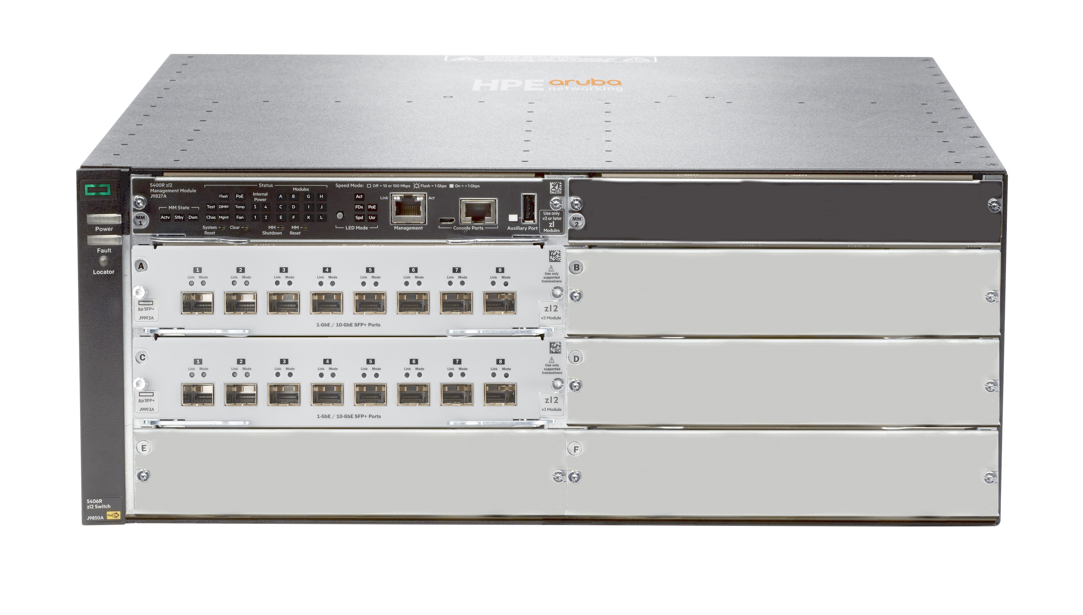 HPE Aruba 5406R – Managed Switch – 16×SFP+, L3