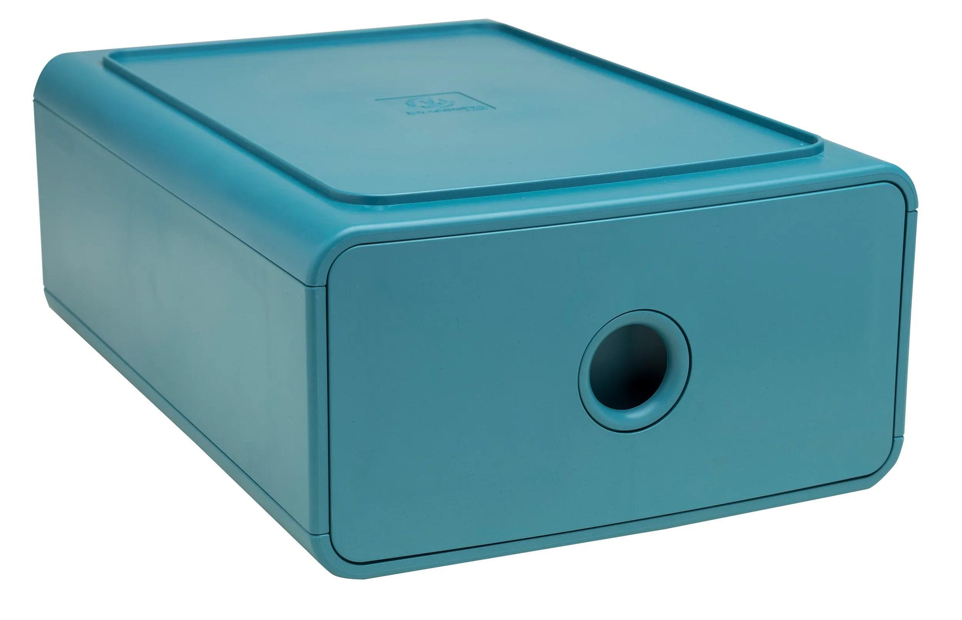 Exacompta SKANDI Schubladenelement – 1 Schublade, für A5+, blau, Polystyrol (PS), B 190 × H 107 × T 265 mm