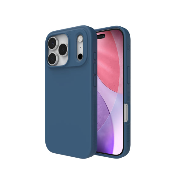 ZAGG Manhattan Snap Backcover – für Apple iPhone 17 Pro, MagSafe, Graphen+Silikon, Blau, bis 4 m Sturzsicher