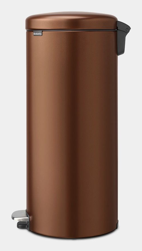 Brabantia NewIcon Treteimer – 30 l – Edelstahl, rund – Bronze – Soft-Close