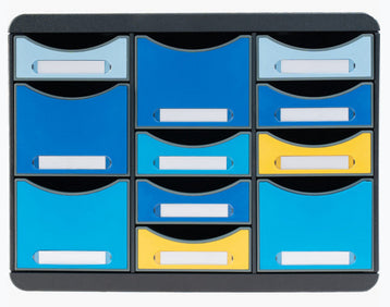 Exacompta Schubladenelement Big-Box Multi Bee Blue – 355 × 270 × 271 mm
