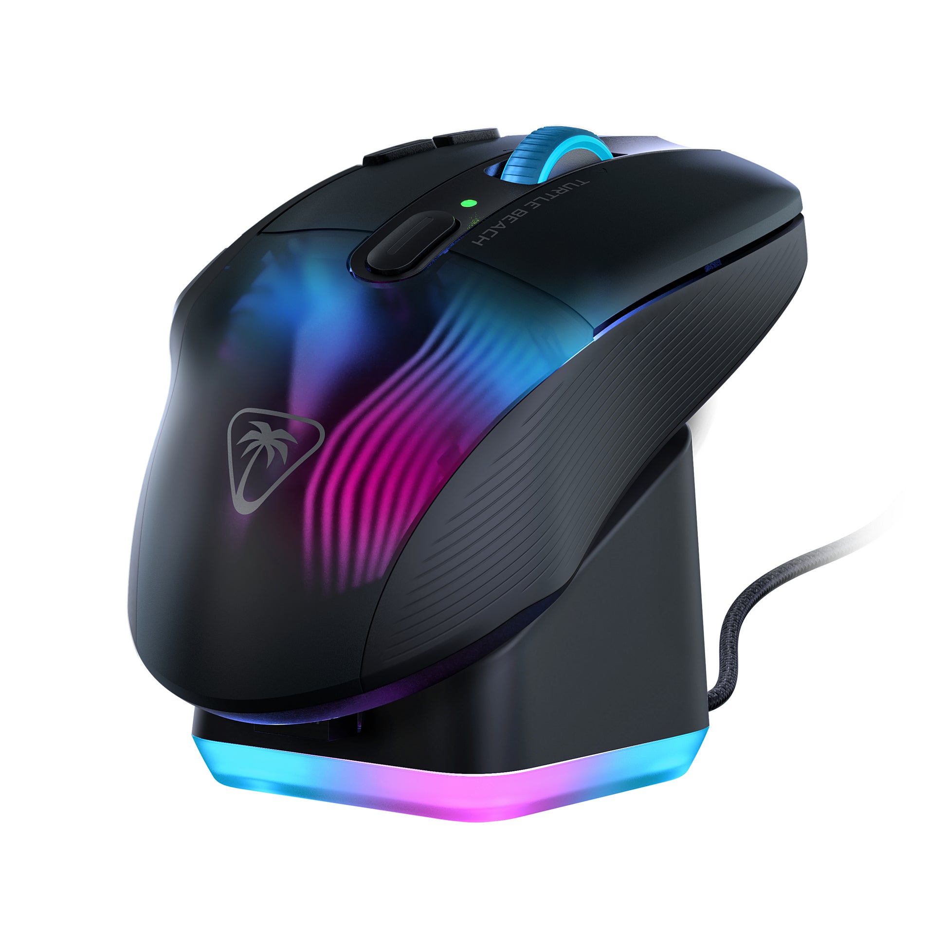 Turtle Beach Kone XP Air Gaming-Maus – kabellos, USB-C, 19'000 dpi, 10 Tasten, RGB, schwarz