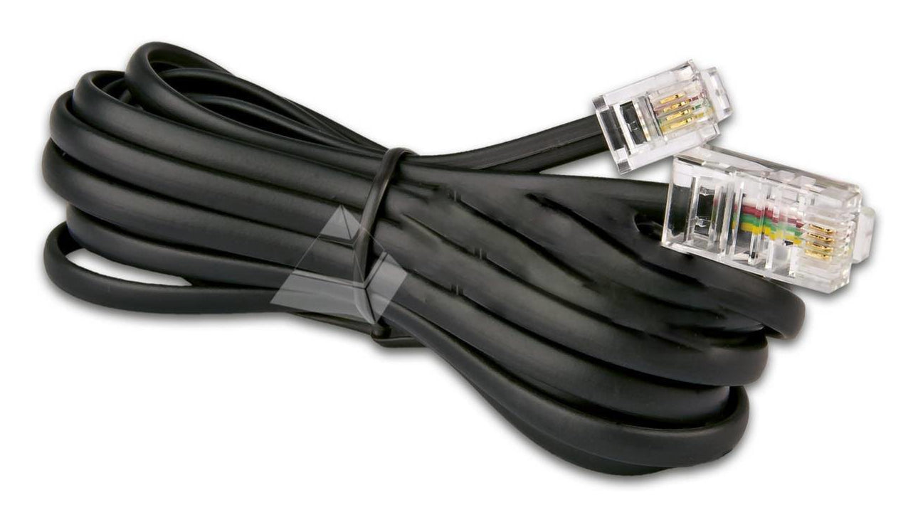 Wirewin Telefonkabel – RJ-11 auf RJ-45, 2 m, Schwarz