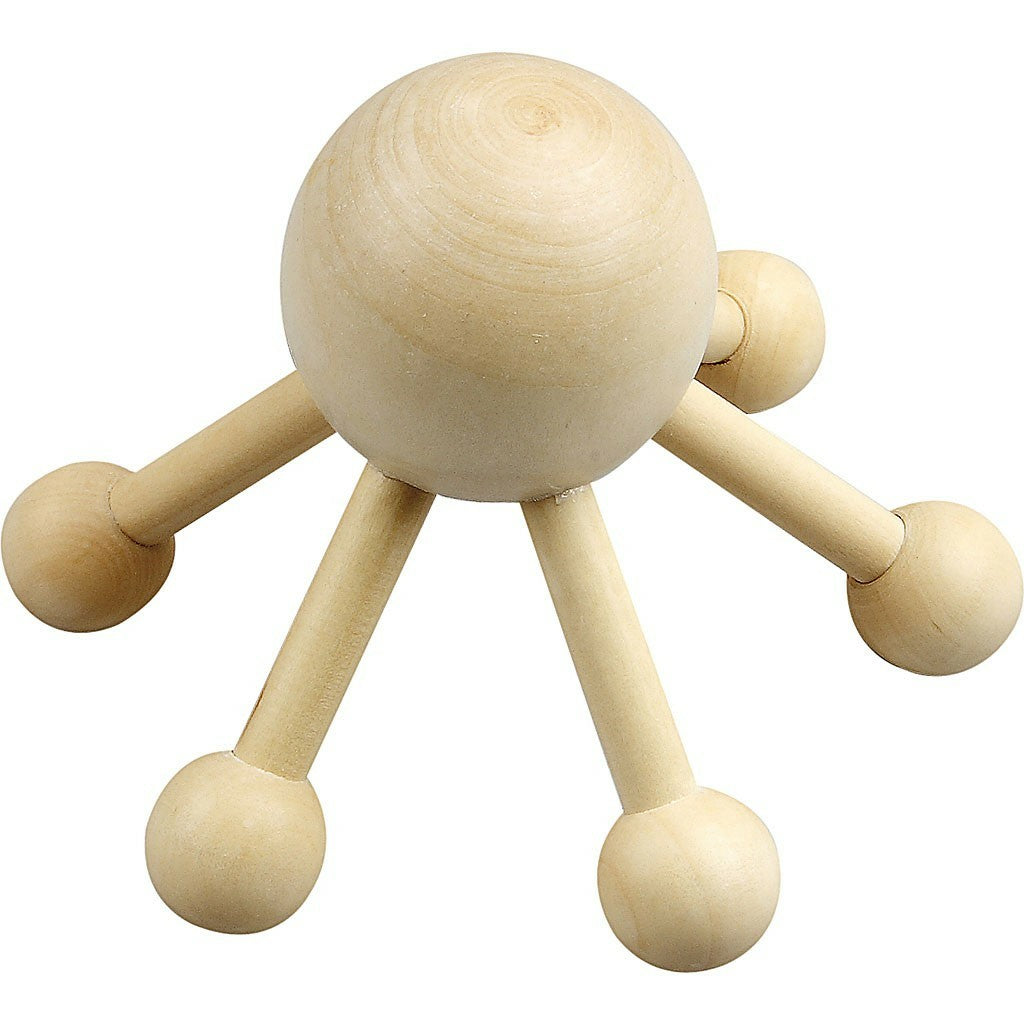 Creativ Company Massagebürste – Ahorn – 13 × 10 cm