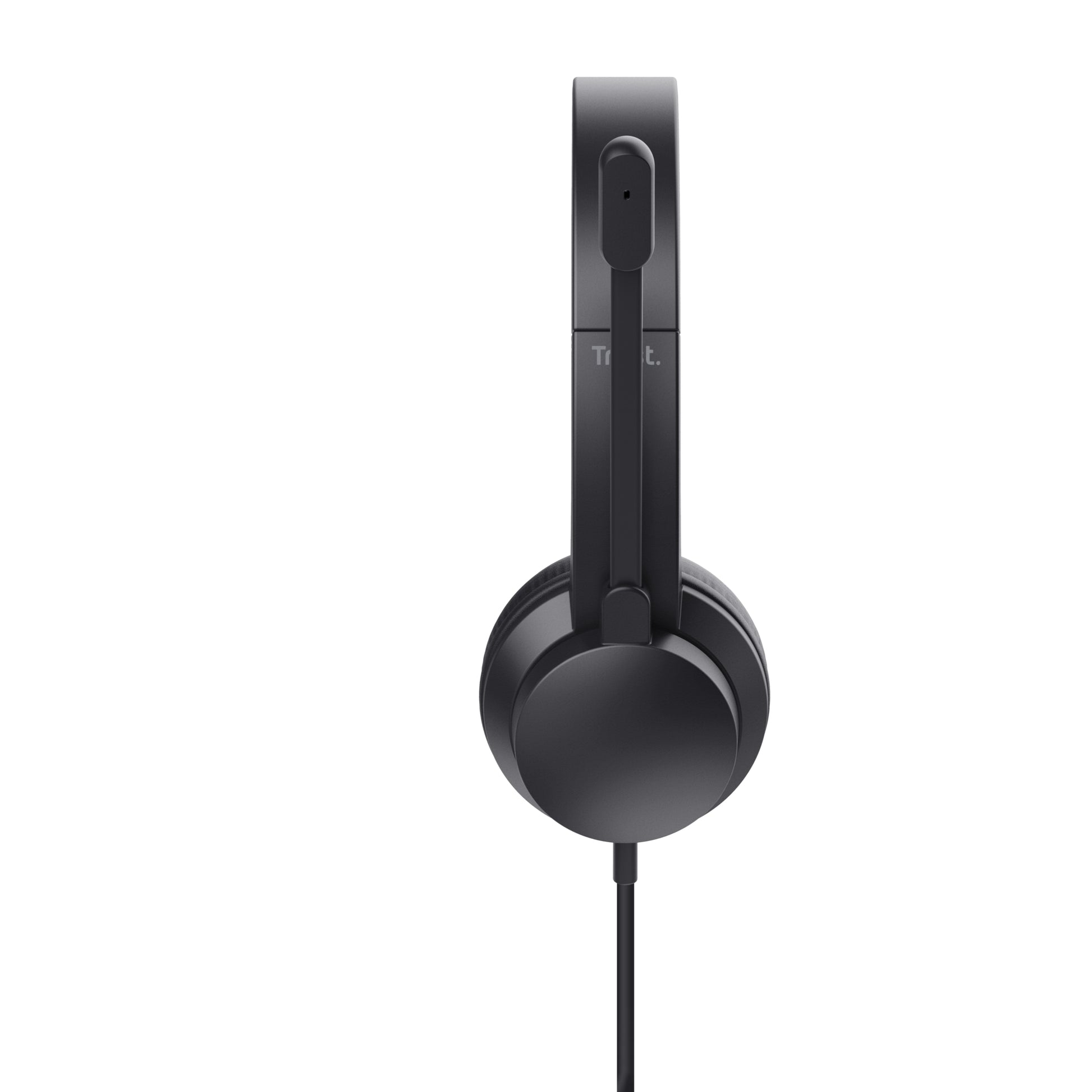 Trust HS-150 Office-Headset – On-Ear, Stereo, Kabelgebunden, 3,5 mm Klinke, Schwarz