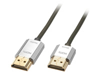 Lindy HDMI-Kabel, HDMI/HDMI, Grau