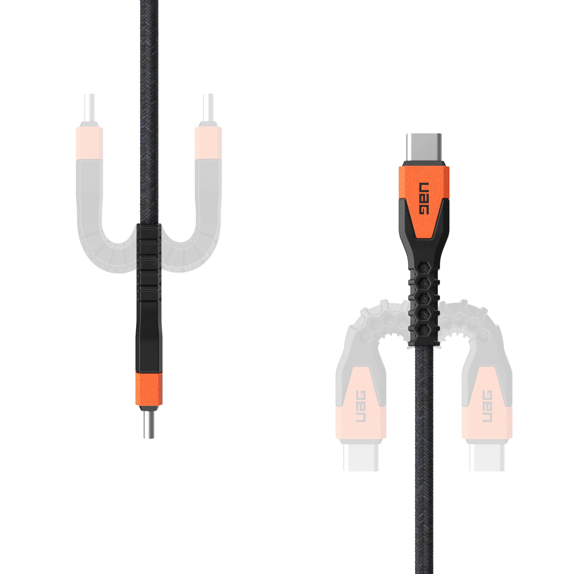 Urban Armor Gear UAG Kabel – USB-C auf Lightning 1,5 m, MFi zertifiziert, PD 60 W, geflochten – für iPhone/iPad