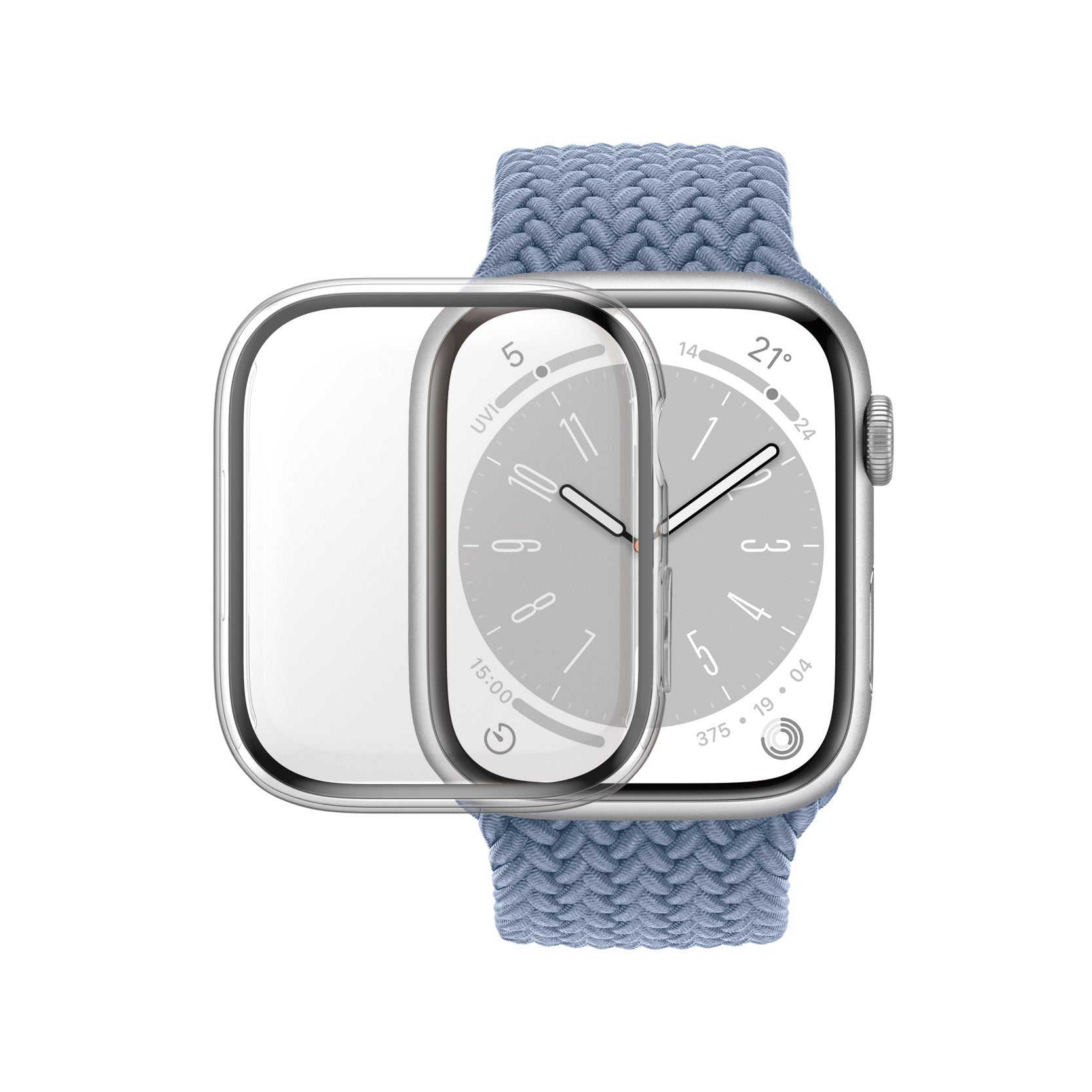 PanzerGlass Full Body (Std) – Displayschutz – für Apple Watch Series 7/8 41 mm, Transparent, 1 Stück
