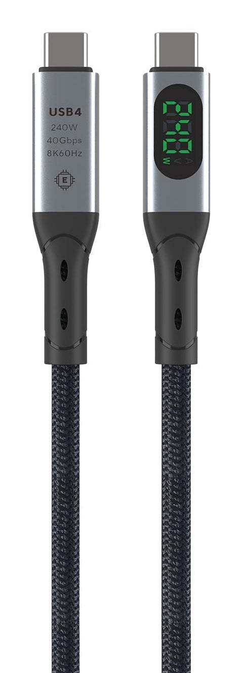 4smarts USB-Kabel, USB-C zu USB-C, 1,5 m, USB4, Lade-/Datenkabel