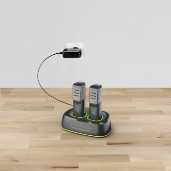 Kärcher Duo Bat Power 4 V Batterieladegerät 2× – für Kärcher Bodenreiniger, 4 V, 2×2,5 A, 1,8 m Kabel