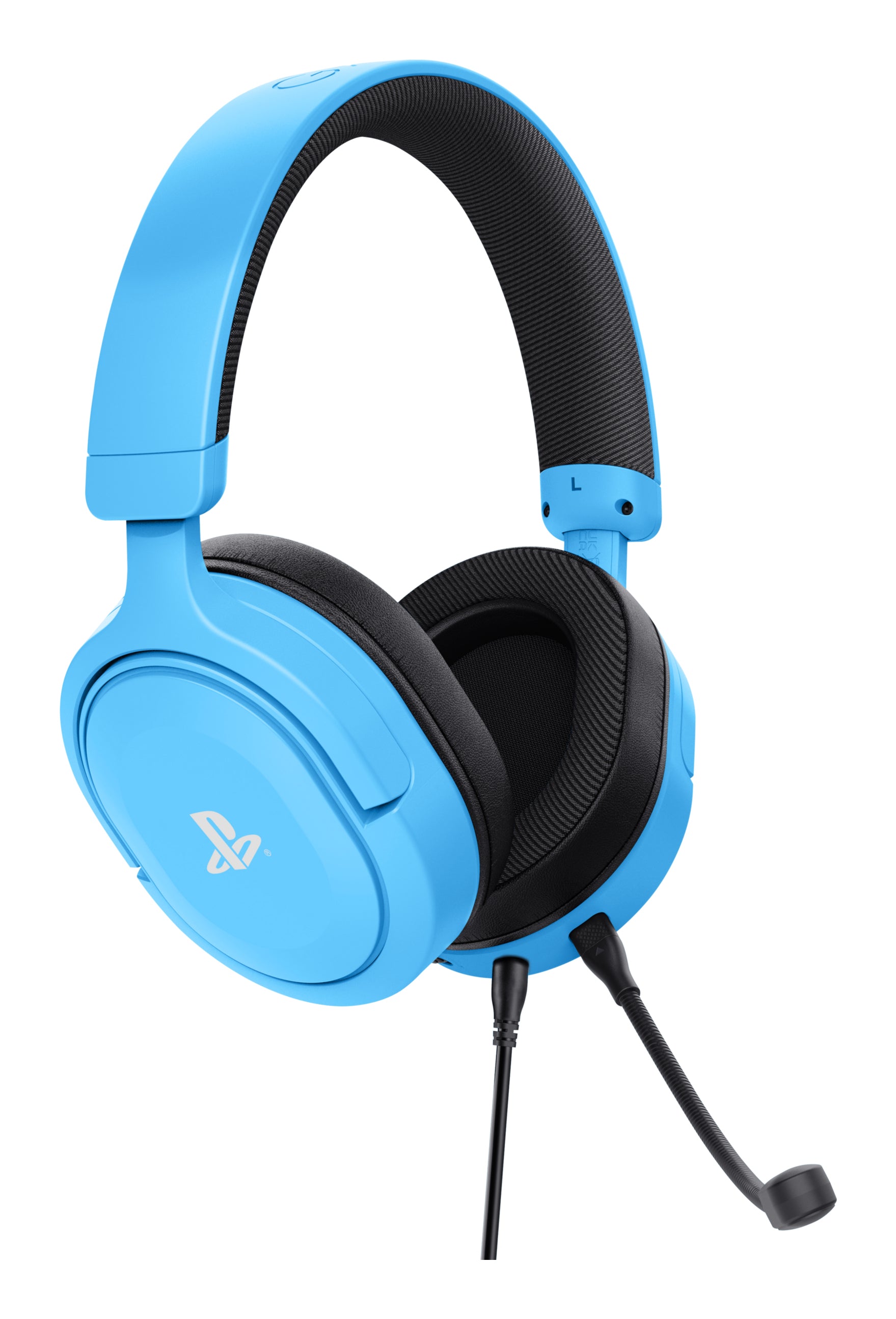 Trust GXT498B Forta Gaming-Headset – Over-Ear, Stereo, 3,5 mm Klinke, für PS5, PS4 und andere, Blau