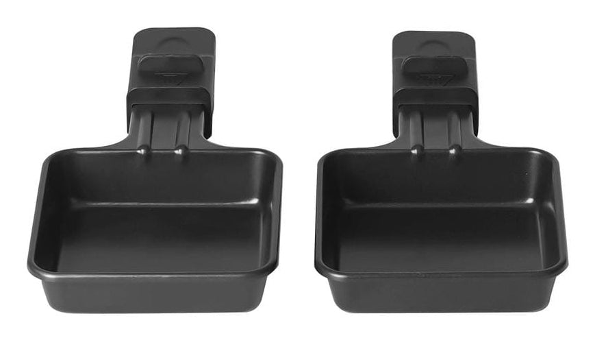 Furber. Furber – Raclette-Pfännchen – 9 × 18,3 × 2,2 cm, 2 Stk., Edelstahl, Schwarz