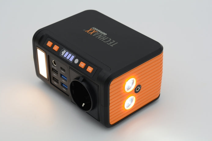 Technaxx TX-205+ – Powerstation, 74 Wh, 120 W AC, Li-Ion, 1× Schuko (Typ F), USB PD, Quick Charge 3.0