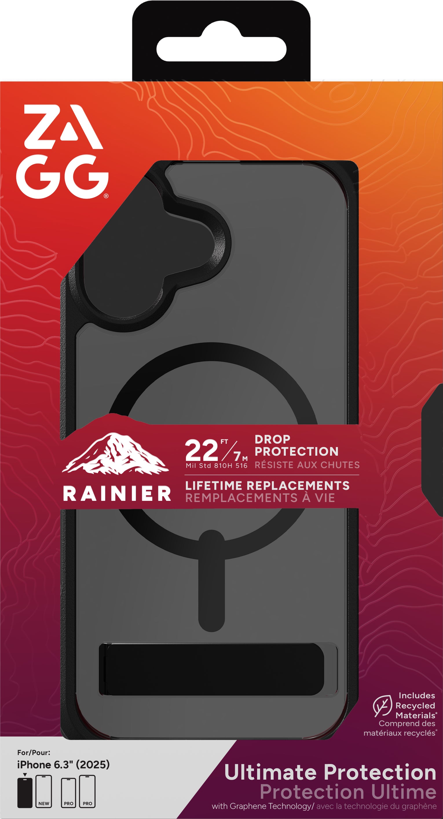 ZAGG Backcover Rainier – für Apple iPhone – blau – MagSafe-kompatibel