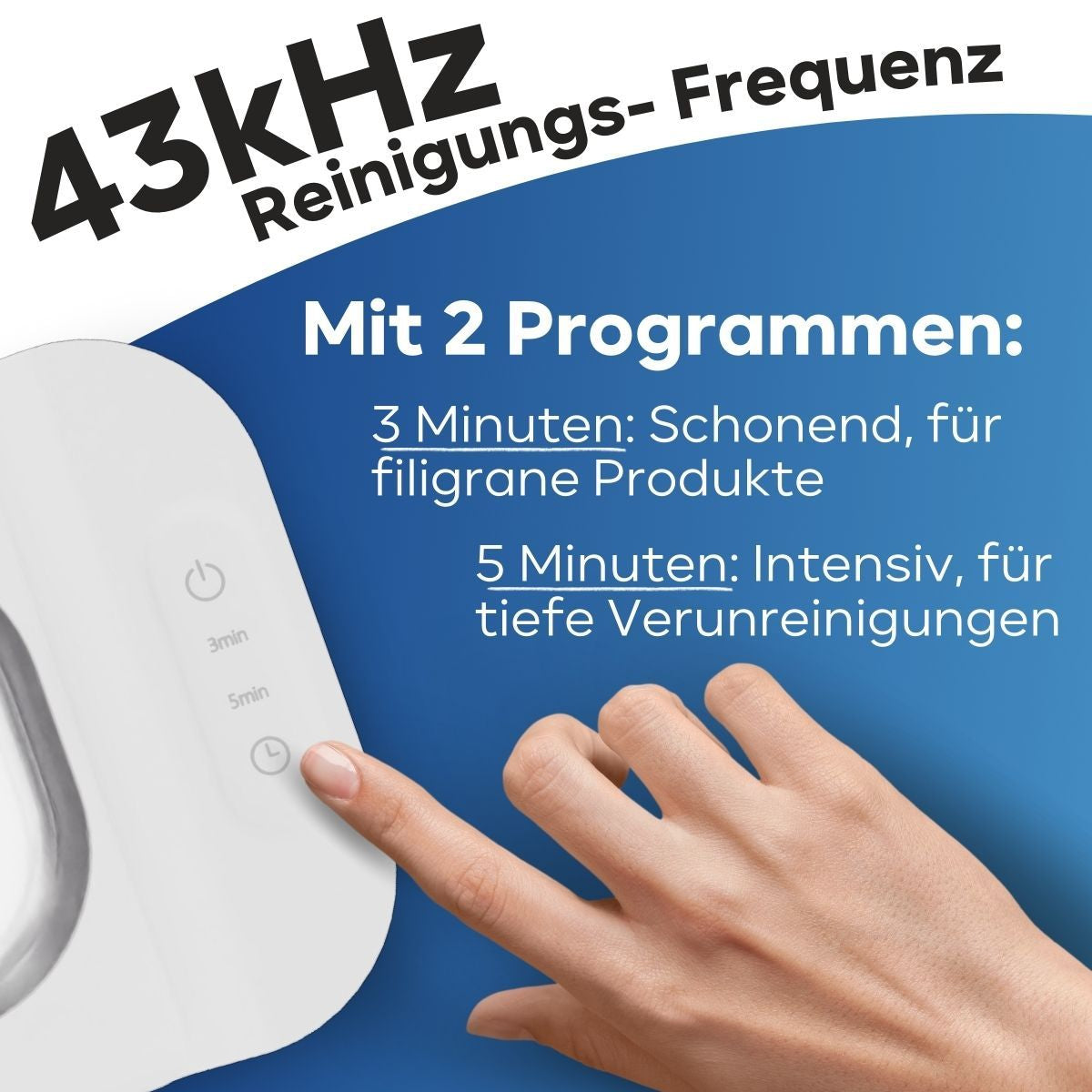 ProfiCare Reinigungsgerät PC-USR 3120 – 0,4 l, Edelstahl, Weiss