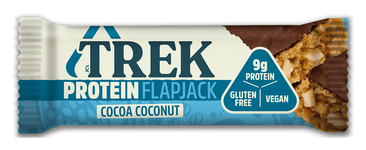 Trek Protein Flapjack – Kokos, Vegan – 16 × 50 g