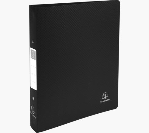 Exacompta Ringbuch – 2-Ring Ø 30 mm – für A4 – Rückenbreite 4 cm – Schwarz