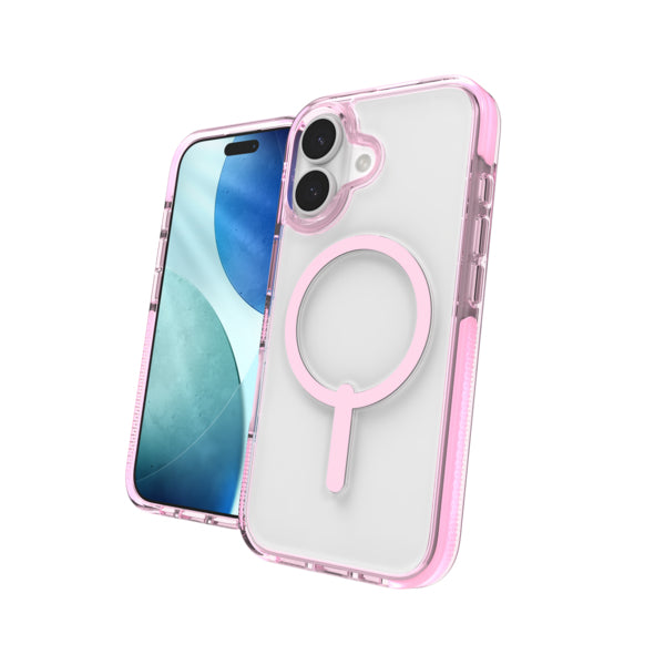 ZAGG Santa Cruz Snap – Backcover – für Apple iPhone 17, Graphen, Bryce Pink Sorbet, bis 4 m Sturzsicher