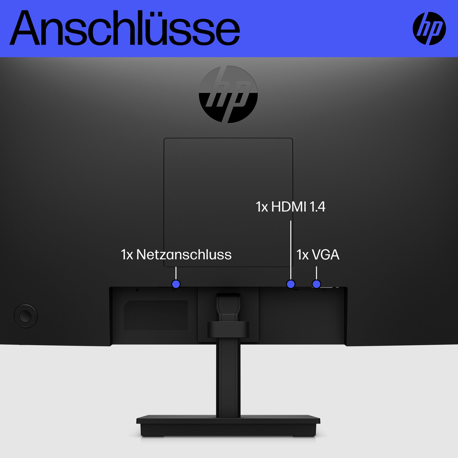 HP V22V G5 – Monitor, 21,4" 1920 × 1080 (Full HD), Schwarz