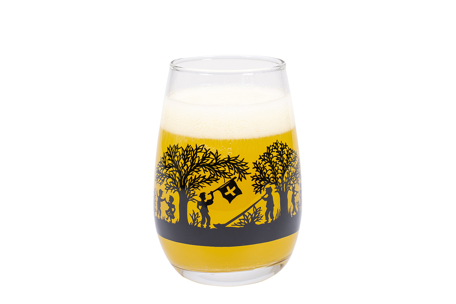 Kadastar Trinkglas Bergchilbi – 400 ml, Ø 6,2 cm, H 11,4 cm, Glas, Schwarz, spülmaschinenfest