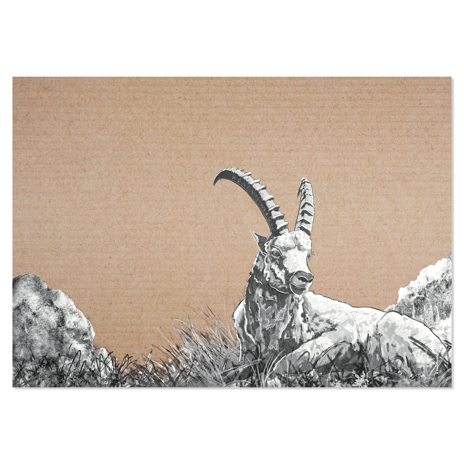 Trendform Tischset BELLA & FRIENDS, Papier, Herbst-Motiv (Tiermuster) – 42 × 29,7 cm – FSC