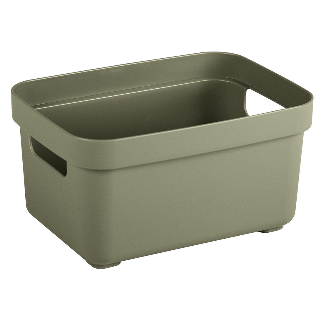 Sigma home Aufbewahrungsbox 2,5 l (ohne Deckel) – Kunststoff – Grün – 177 × 128 × 93 mm
