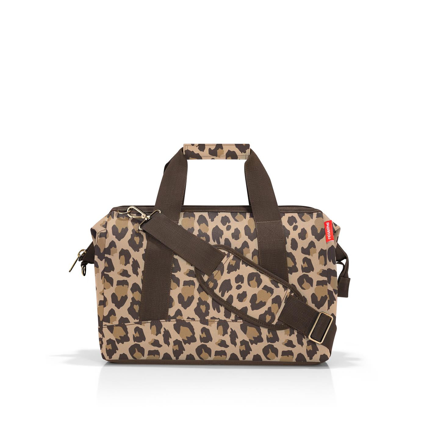 Reisenthel Umhängetasche Allrounder M – 18 l, Polyester, Leo Macciato, 40 × 33,5 × 24 cm