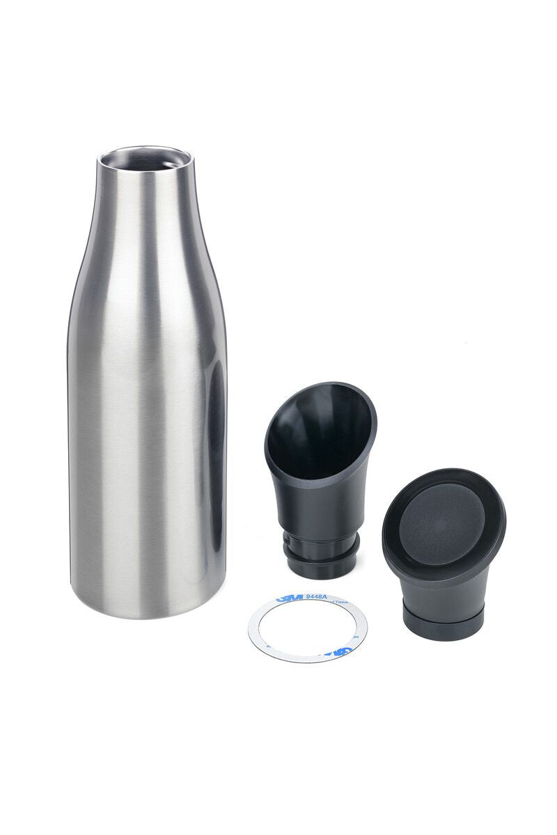 TROIKA Isolierflasche 550 ml – Doppelwandig 12 h Heiss / 24 h Kalt, Edelstahl, Klappdeckel