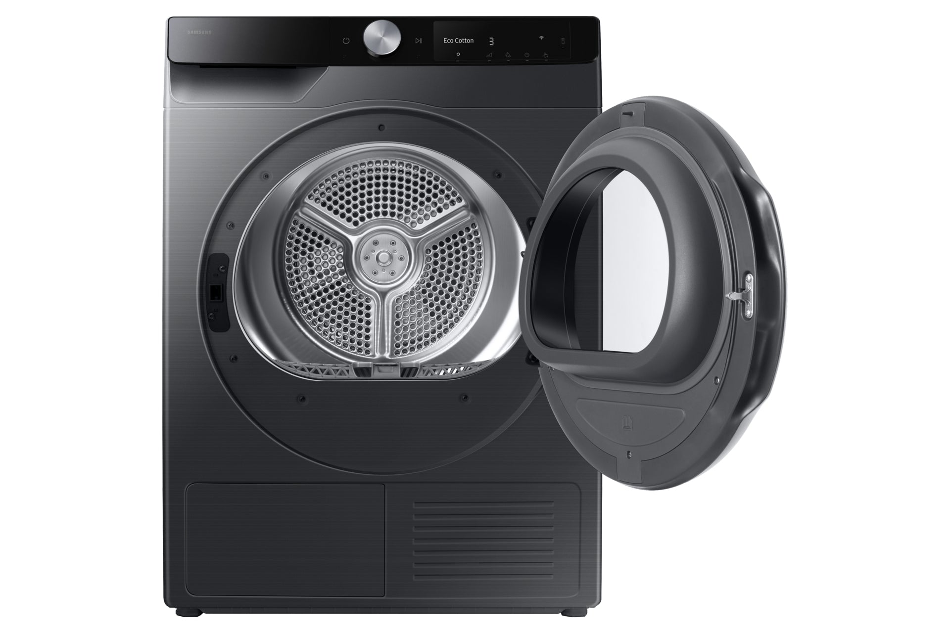 Samsung Wäschetrockner DV90DG6845LBU5 – Wärmepumpe, 9 kg, 60 × 85 × 60 cm, Schwarz