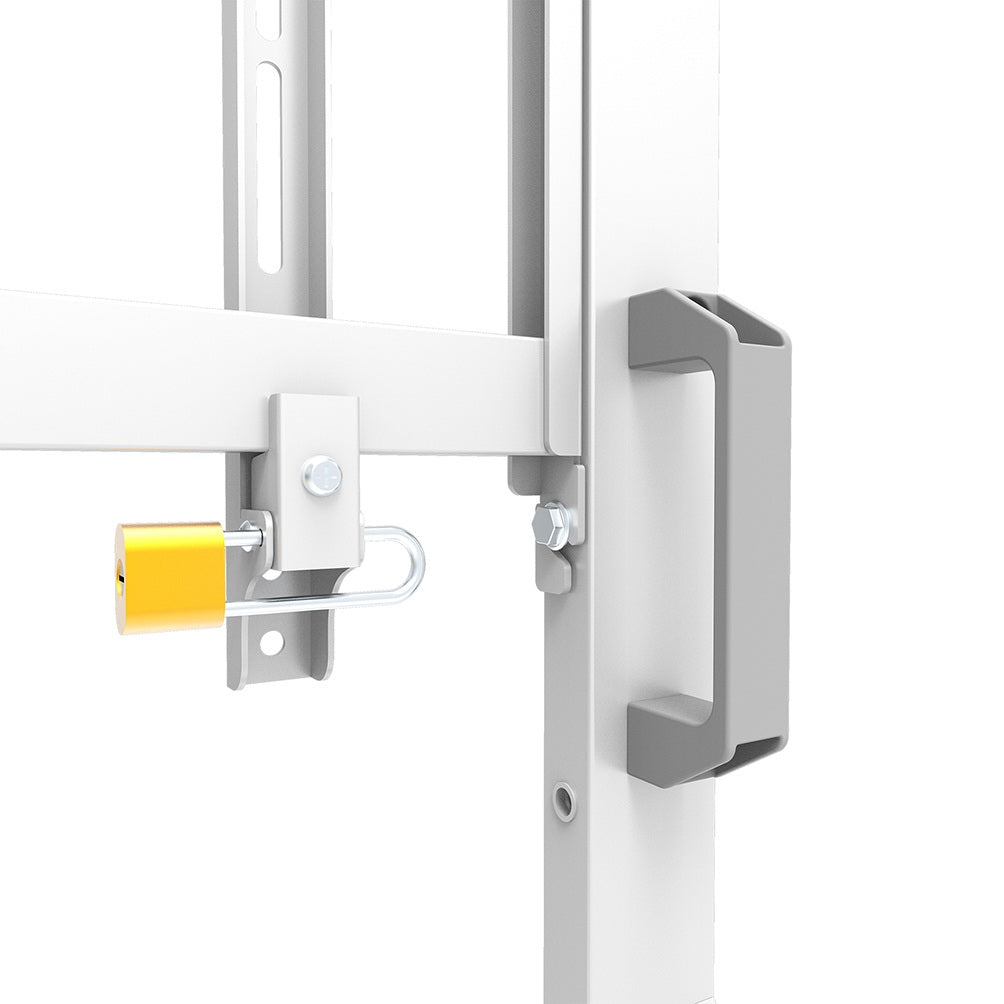 Neomounts MOVE Go XL FL50-575WH1 – Trolley, höhenverstellbar, für 65–110", VESA 100×100–1000×600, bis 125 kg