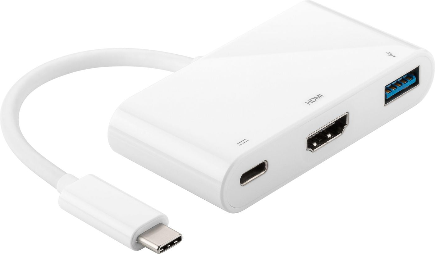 Microconnect Multiport-Adapter – USB-C, 1× HDMI, 1× USB-A