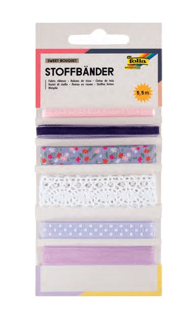 Folia Stoffbänder – sortiert – 5,5 m
